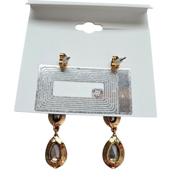 Lauren Conrad Multi-Stone Drop Earrings - Picture 4 of 4